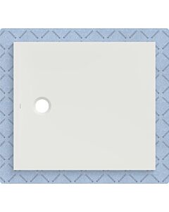 Geberit CleanFloor30 shower tray 551012001, flush with floor, with sealing fleece, 90 x 100 cm, white / matt