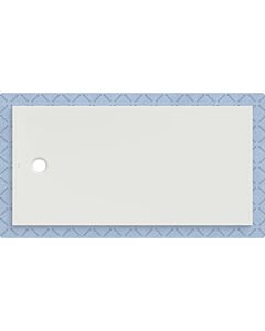 Geberit CleanFloor30 shower tray 551019001, flush with floor, with sealing fleece, 90 x 180 cm, white / matt
