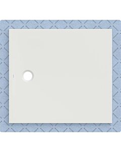 Receveur de douche Geberit CleanFloor30 551021001, affleurant au sol, avec joint d&#39;étanchéité en polaire, 100 x 110 cm, blanc mat