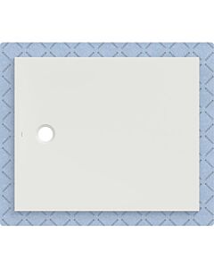 Geberit CleanFloor30 shower tray 551022001, flush with floor, with sealing fleece, 100 x 120 cm, white / matt