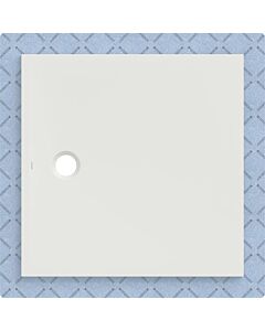 Geberit CleanFloor30 shower tray 551020001, flush with floor, with sealing fleece, 100 x 100 cm, white / matt
