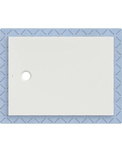 Receveur de douche Geberit CleanFloor30 551014001, affleurant au sol, avec joint d&#39;étanchéité en polaire, 90 x 120 cm, blanc mat