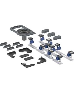 Bonde de receveur de douche Geberit Duofix 551561001 avec tuyau de 3 mètres, installation traversante.