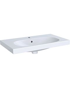 Geberit Acanto lavabo 500632018 75 x 42,2 cm, avec étagère, avec trou pour robinetterie, avec trop-plein, blanc KeraTect