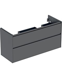 Geberit Renova Plan Unterschrank 504033JK1 2 Schubladen, Breite 124,5cm, Korpus/Front lava / lackiert seidenmatt