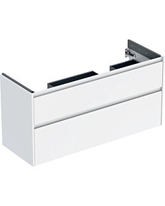 Geberit Renova Plan Unterschrank 504033011 2 Schubladen, Breite 124,5cm, Korpus/Front weiß / lackiert seidenglanz