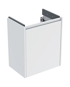 Meuble vasque Geberit Renova Compact 504083001 1 porte, caisson/façade blanc/finition laquée satinée, largeur 50 cm