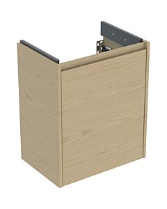 Geberit Renova Compact vanity unit 504083PS1, 1 door, carcass/front natural oak / melamine wood structure, width 50 cm
