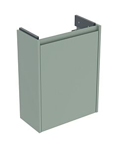 Geberit Renova Compact vanity unit 504082IK1 1 door, carcass/front sage green / lacquered satin finish, width 45.7 cm