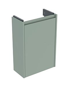 Geberit Renova Compact vanity unit 504081IK1 1 door, carcass/front sage green / lacquered satin finish, width 41.2 cm
