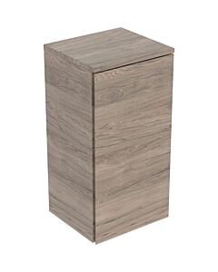 Geberit Renova Plan Seitenschrank 504043JR1 1 Tür, Anschlag links/rechts, Breite 33cm, Korpus/Front Nussbaum / Melamin Holzstruktur