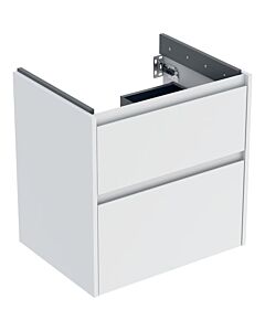 Geberit Renova Plan vanity unit 504027001 2 drawers, carcass/front white / lacquered satin finish, width 59.5 cm