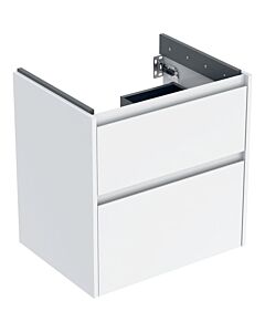 Geberit Renova Plan Waschtisch-Unterschrank 504027011 2 Schubladen, Korpus/Front weiß / lackiert seidenglanz, Breite 59,5 cm