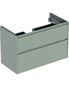 Geberit Renova Plan Waschtisch-Unterschrank 504032IK1 2 Schubladen, Korpus/Front salbeigrün / lackiert seidenmatt, Breite 94,8 cm