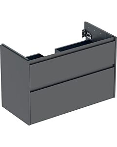 Meuble-lavabo Geberit Renova Plan 504032JK1, 2 tiroirs, caisson/façade en laque satinée, largeur 94,8 cm