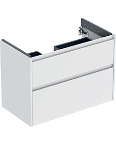 Geberit Renova Plan Waschtisch-Unterschrank 504031001 2 Schubladen, Korpus/Front weiß / lackiert seidenmatt, Breite 84,6 cm