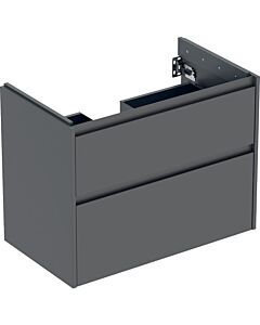 Geberit Renova Plan Waschtisch-Unterschrank 504030JK1 2 Schubladen, Korpus/Front lava / lackiert seidenmatt, Breite 79,4 cm