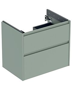 Geberit Renova Plan Waschtisch-Unterschrank 504029IK1 2 Schubladen, Korpus/Front salbeigrün / lackiert seidenmatt, Breite 69,3 cm