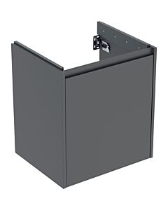 Meuble vasque Geberit Renova Plan 504024JK1, structure/façade en lave/finition laquée satinée, largeur 54,6 cm, 1 porte