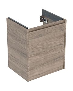 Geberit Renova Plan Waschtisch-Unterschrank 504023JR1 Korpus/Front Nussbaum / Melamin Holzstruktur, Breite 50,4 cm, 1 Tür