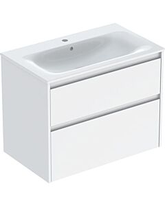 Geberit Renova Plan vanity unit 504040011, width 80cm, body/front white / lacquered satin finish, washbasin white