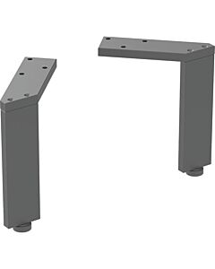 Geberit Fuß-Set 500367161 Höhe 15 cm, schwarz / pulverbeschichtet, 2 Stück