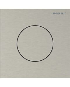 Geberit Type 40 flush plate 246118ID1 round, for urinal control with pneumatic flush actuation, brushed nickel