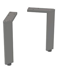 Geberit foot set 502330JK1, height 22.5 cm, lava/powder-coated, 2 pieces