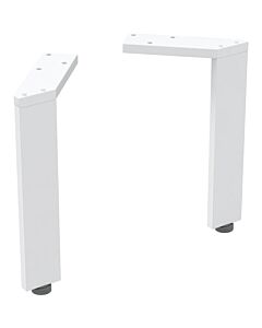 Pieds Geberit 502330011, hauteur 22,5 cm, blanc/peint par poudrage, 2 pièces