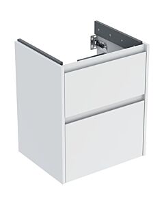 Geberit Renova Plan vanity unit 504025001 2 drawers, carcass/front white / lacquered satin finish, width 50.4 cm