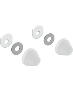 Geberit top cap set 217713111 white, set of 2 pieces, plastic, white