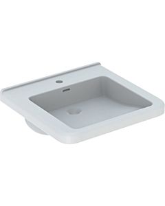 Geberit Renova Comfort washbasin 128555600 55 x 52.5 cm, white KeraTect, with tap hole