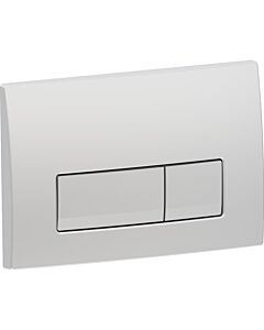 Plaque de déclenchement Geberit Delta 50 Square 115105465, chrome mat, pour double chasse