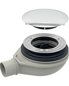 Geberit d90 Geberit receveur de douche 150582211 chromé brillant, avec couvercle de drain, hauteur d&#39;eau étanche 30 mm, sortie PP