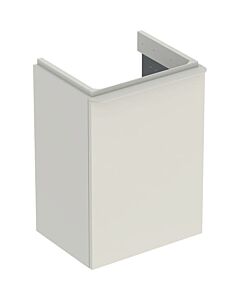 Geberit Smyle Square hand wash basin base cabinet 500350JL1 44.2x61.7x35.6cm, 2000 door right, sand grey high gloss