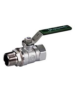 Giacomini Kugelhahn R254WL 254WX053 1/2", grüner Hebelgriff, Innen- und Außengewinde