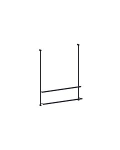 Giese Server towel rail 30858-14 for glass showers, matte black