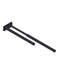 Porte-serviettes double Giese 90116-14, longueur 325 - 510 mm, noir mat