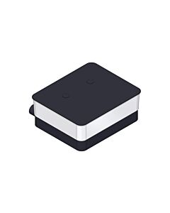 Distributeur de papier humidifié Giese WC-Uno 31771-14, en verre cristal, finition satinée, noir mat