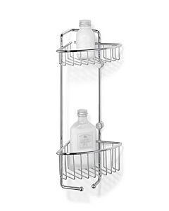 Giese big set panier de douche 3002202 démontable sans outils, 2 crochets, 2 paniers