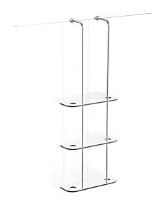 Giese Bodyguard shower basket 30462-02 chrome, with side Halter for razors