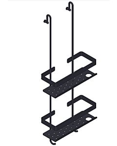 Giese Bodyguard Newport panier de douche 30710-14 Halter pour rasoirs, noir mat