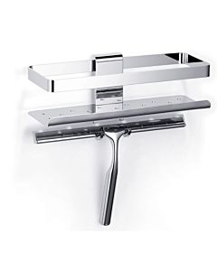 Giese Newport Duschkorb 30820-02 chrom, für Rasierer, mit Haken und Wischer