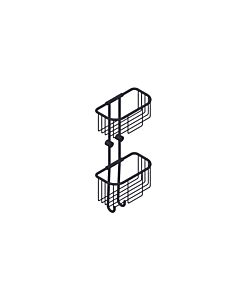 Giese Shower Duo Shower Basket 30011-14, removable without tools, 2 hooks, matte black