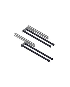 Giese towel rail 91315-14 double extendable, 380 to 560 mm, matte black