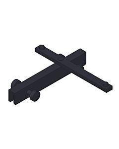 Giese Sky swivel hook rail 31949-14, with 4 hooks, matte black