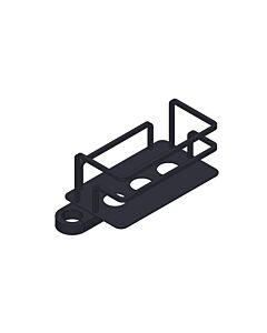 Giese Optisign shower basket 30784-14, mounting on shower rail right, matte black