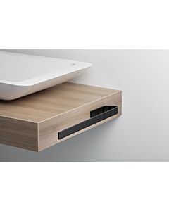 Giese porte-serviettes double 91766-14 pour Meubles , 400 mm noir mat