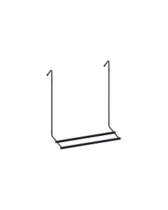 Giese towel rail 30509-14 for glass showers, matte black