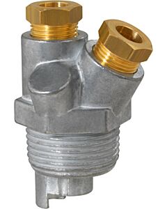 GOK Stopfbuchsverschraubung 1510010 AG R 1 x UA 8/10 mm, 2-Loch Ausführung, mit Rücklauf